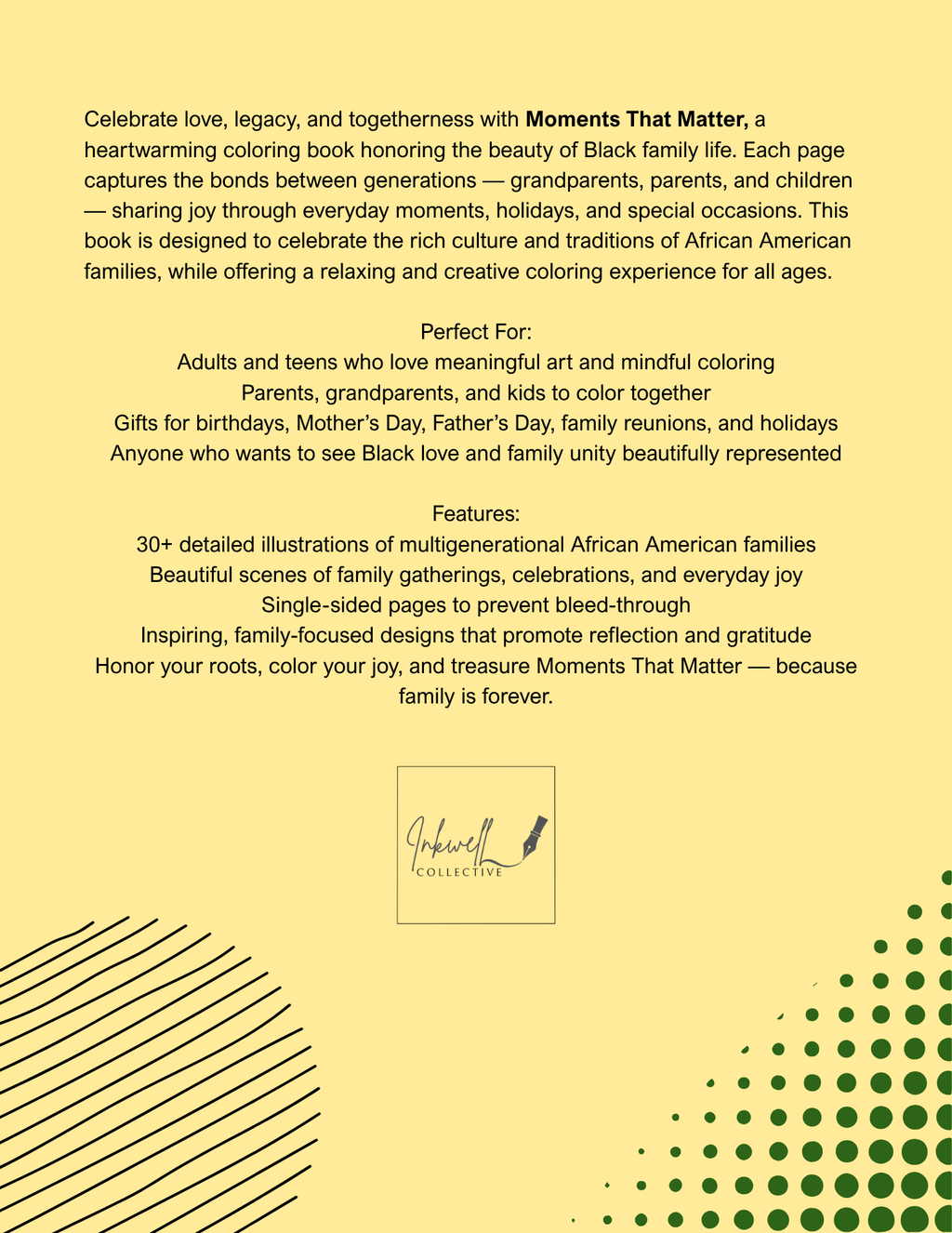 Moments that Matter Coloring Book