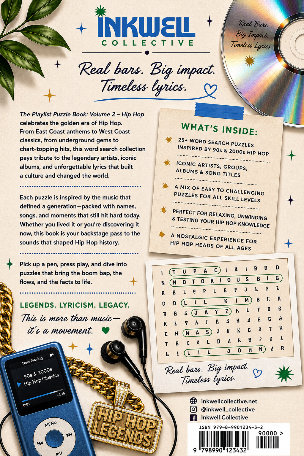 The Playlist Puzzle Book Vol. 2: Hip Hop