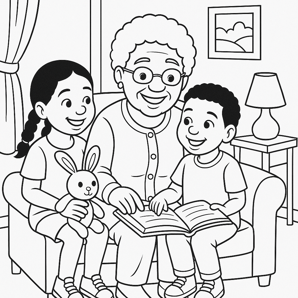 "Legacy and Laughter" Grandparents Coloring Bundle