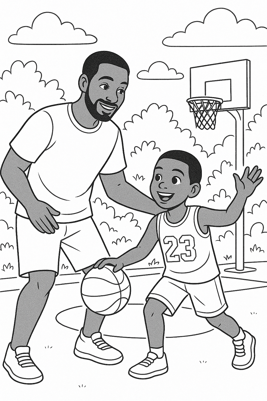 Father and Son Coloring Bundle