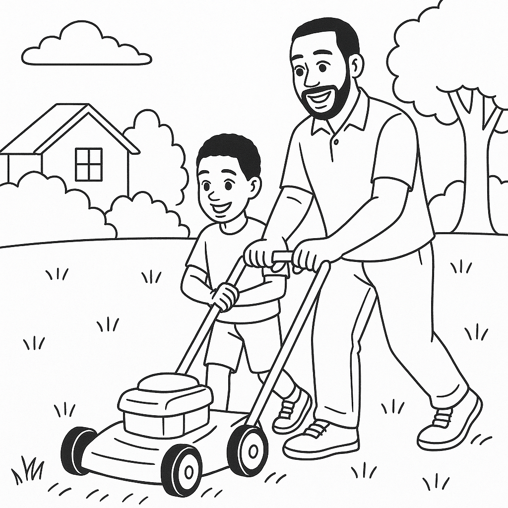 Father and Son Coloring Bundle