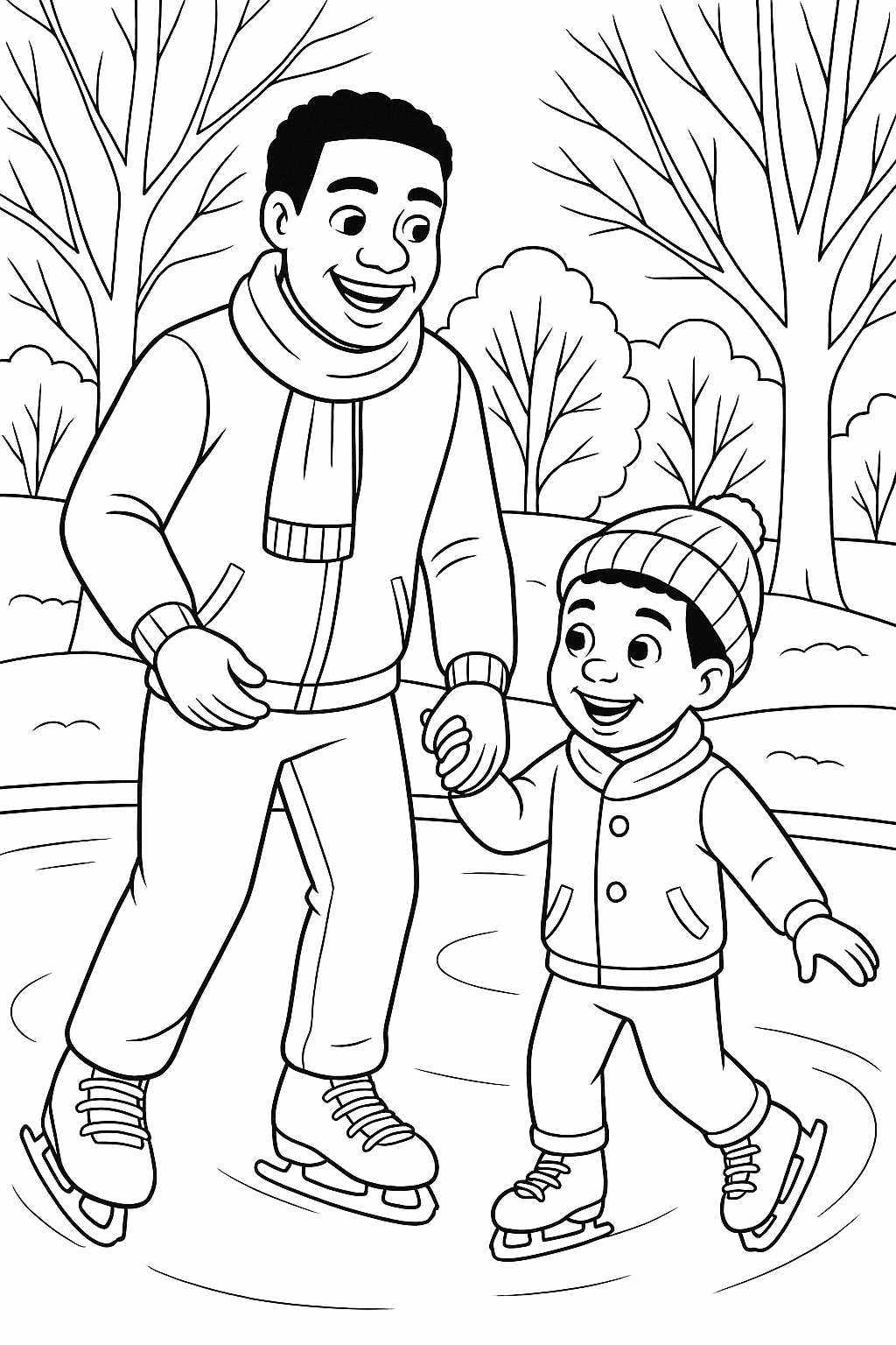 Father and Son Coloring Bundle