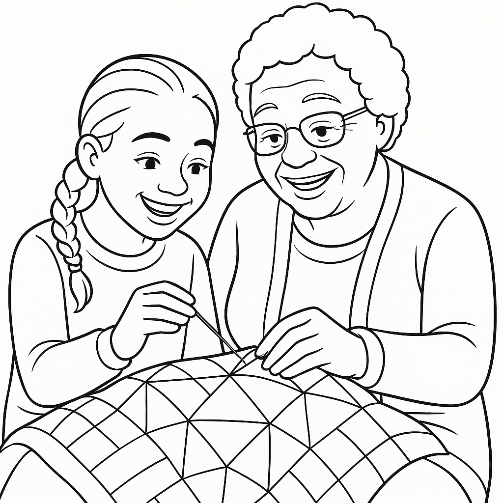 "Legacy and Laughter" Grandparents Coloring Bundle